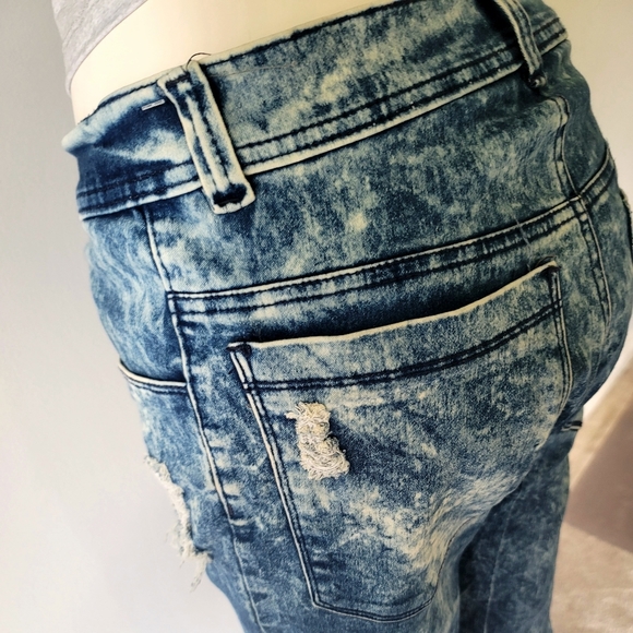 Power of Diesel Denim Destroyed Slim Skinny-Fit Jeans Size 28 - Picture 6 of 12